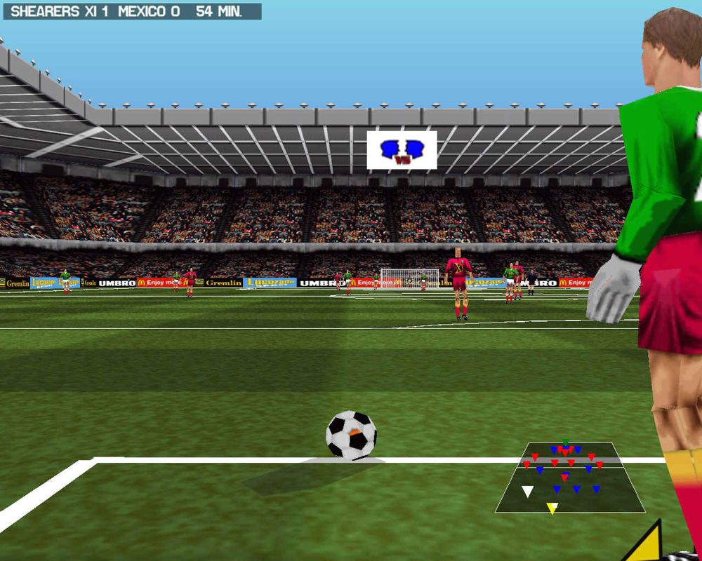 Actua Soccer screenshot 5 for Playstation